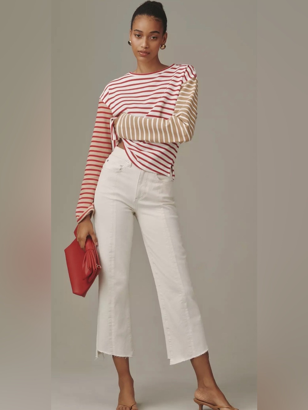 NWT LE JEAN Size 27 Reworked 90’s High Rise Straight Leg Boutique Anthropologie